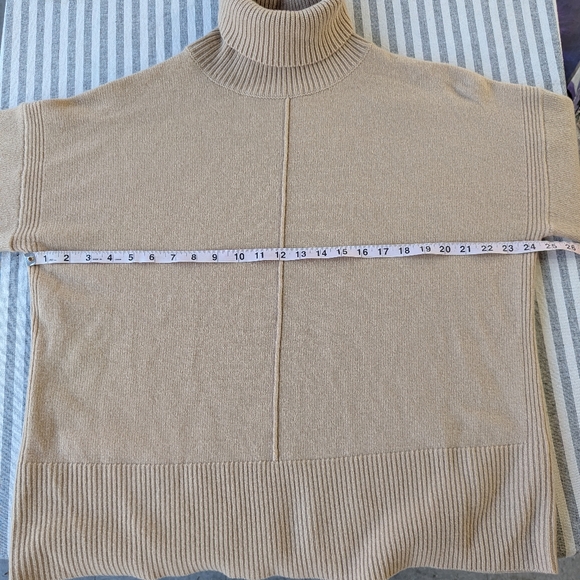 Reiss Casual Wool-Cashmere Roll Neck Jumper in Camel - Picture 5 of 11